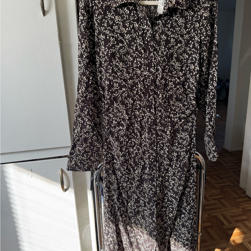 Madewell Brown Long Sleeve Dress - Picture 8 of 8